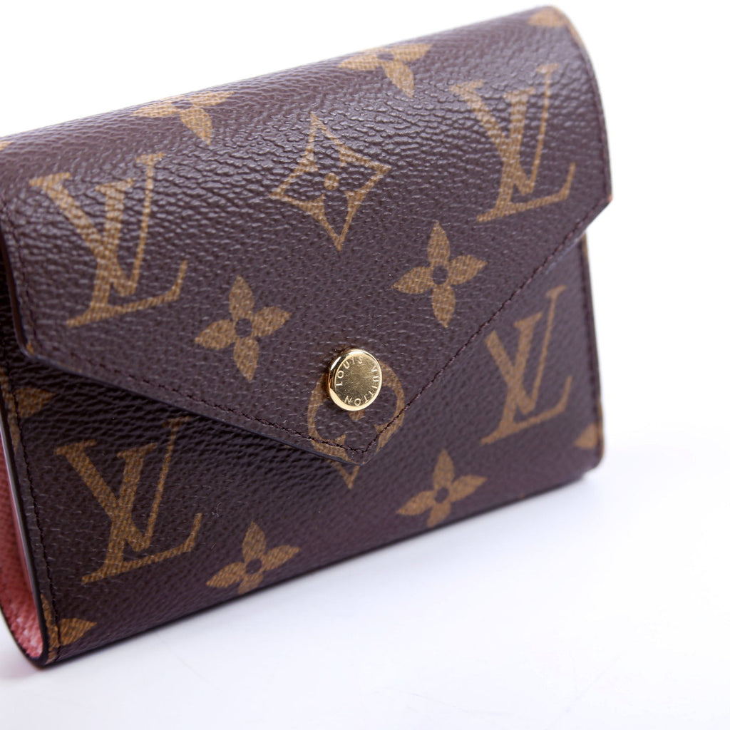 Victorine Wallet Monogram Pink