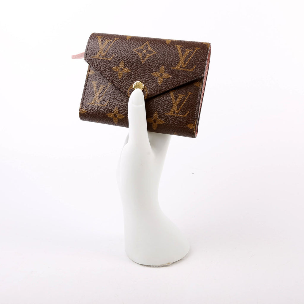 Victorine Wallet Monogram Pink