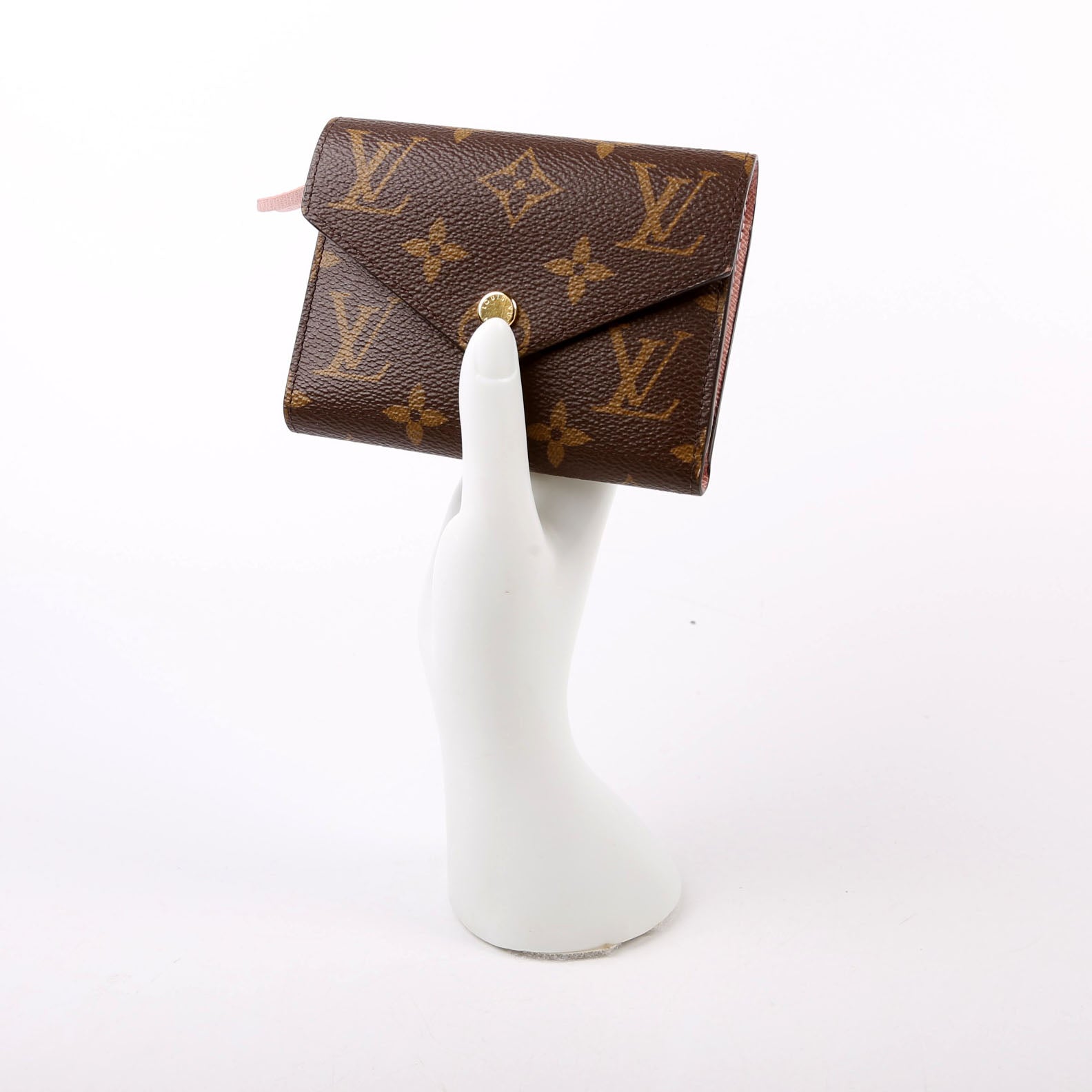 Victorine Wallet Monogram Pink