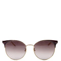 GG0402 Round Cateye Sunglasses Gold/Purple