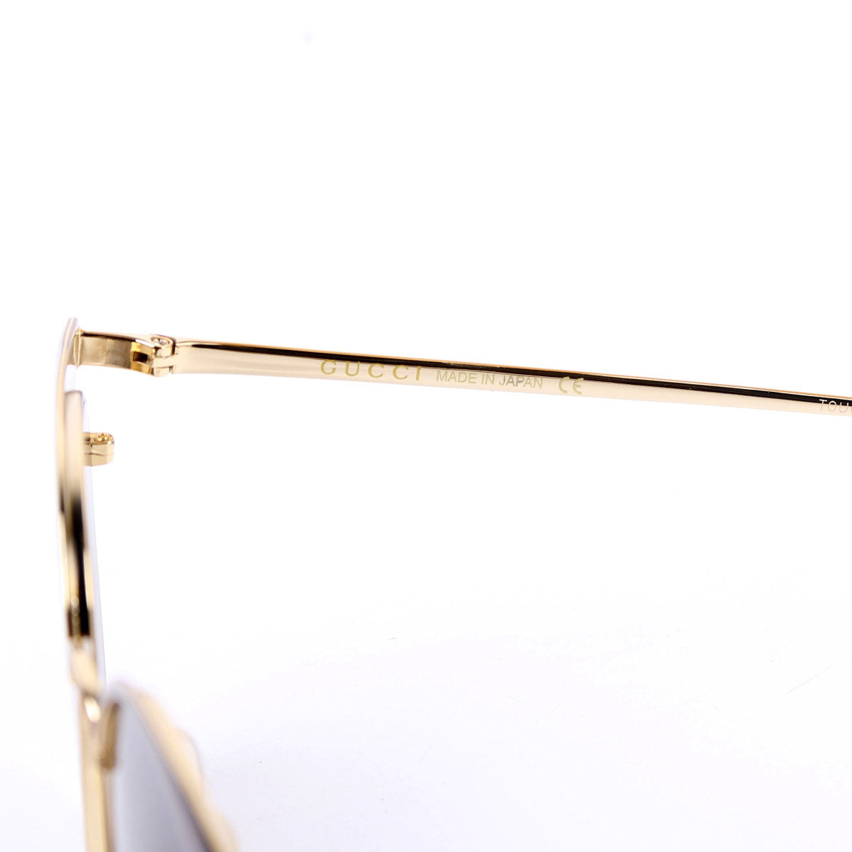 GG0402 Round Cateye Sunglasses Gold/Purple