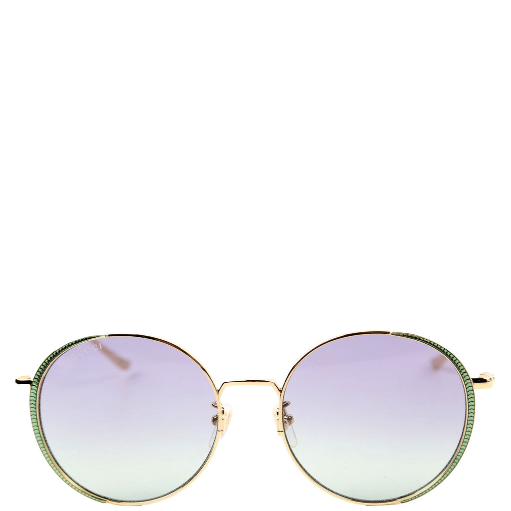 GG0401SK Oversized Round Sunglasses Gold