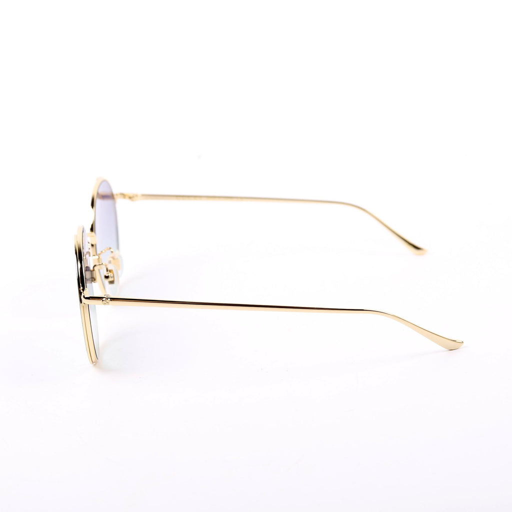 GG0401SK Oversized Round Sunglasses Gold