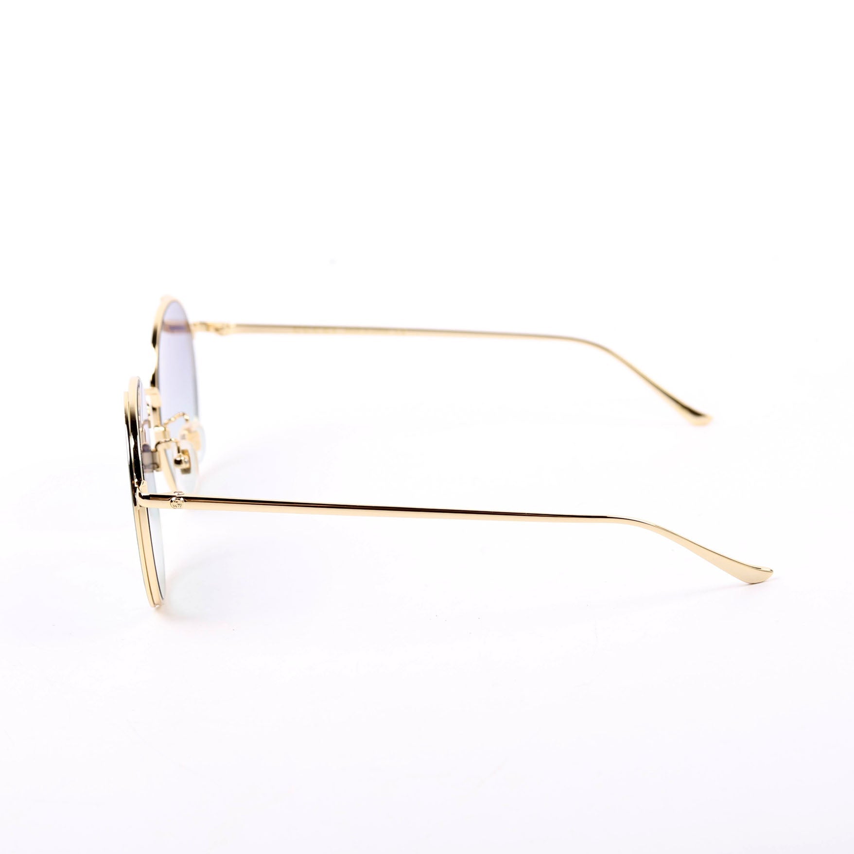 GG0401SK Oversized Round Sunglasses Gold