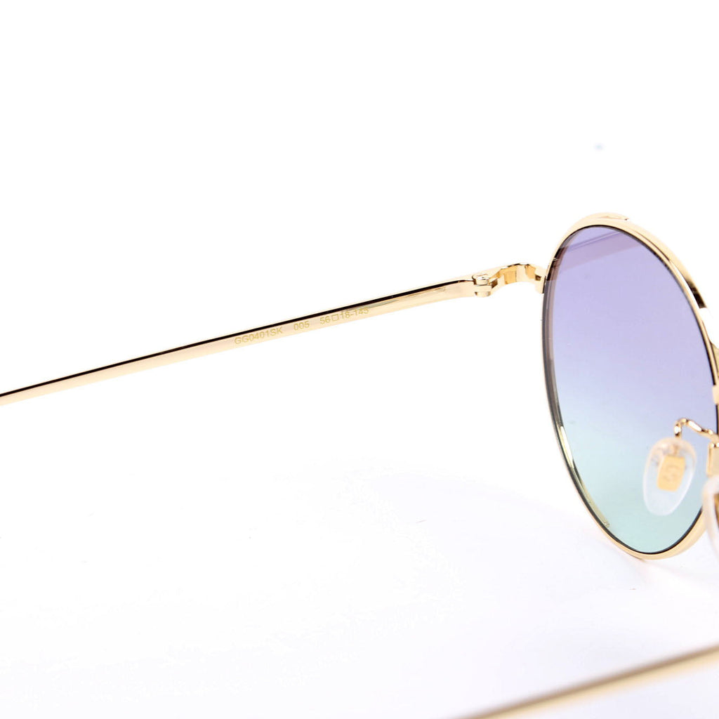 GG0401SK Oversized Round Sunglasses Gold