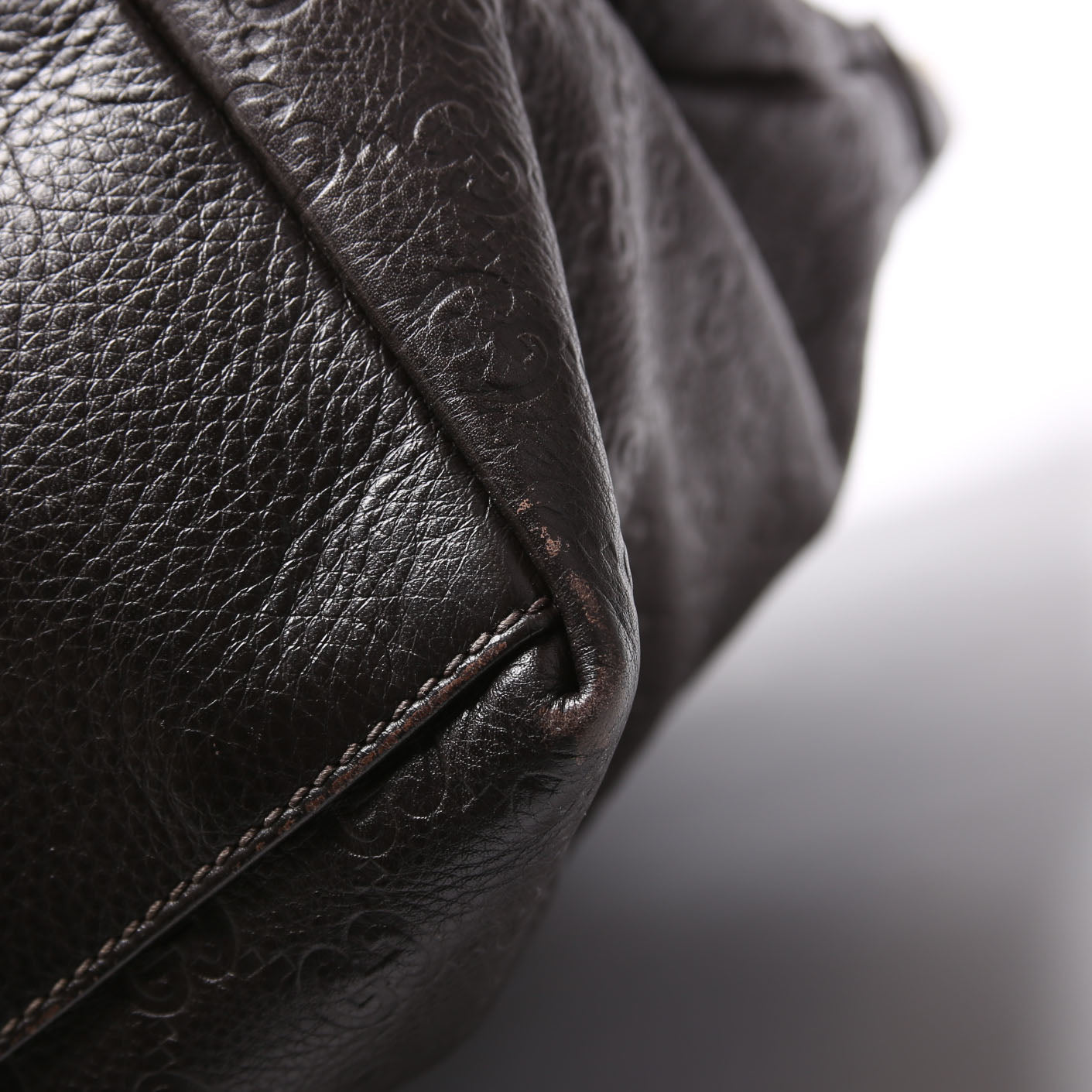 201482 Guccissima Large Tote Brown
