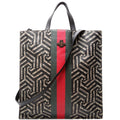 450950 Soft GG Supreme Caleido Web Vertical Tote Black/Beige