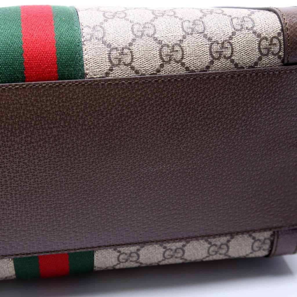 524537 Ophidia GG Medium Tote Brown