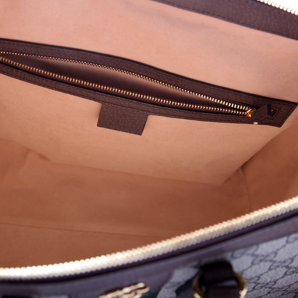 524537 Ophidia GG Medium Tote Brown