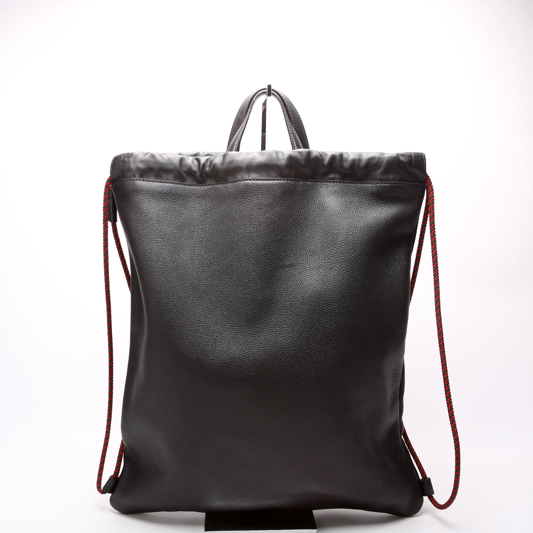 494053 Retro Logo Drawstring Backpack Black