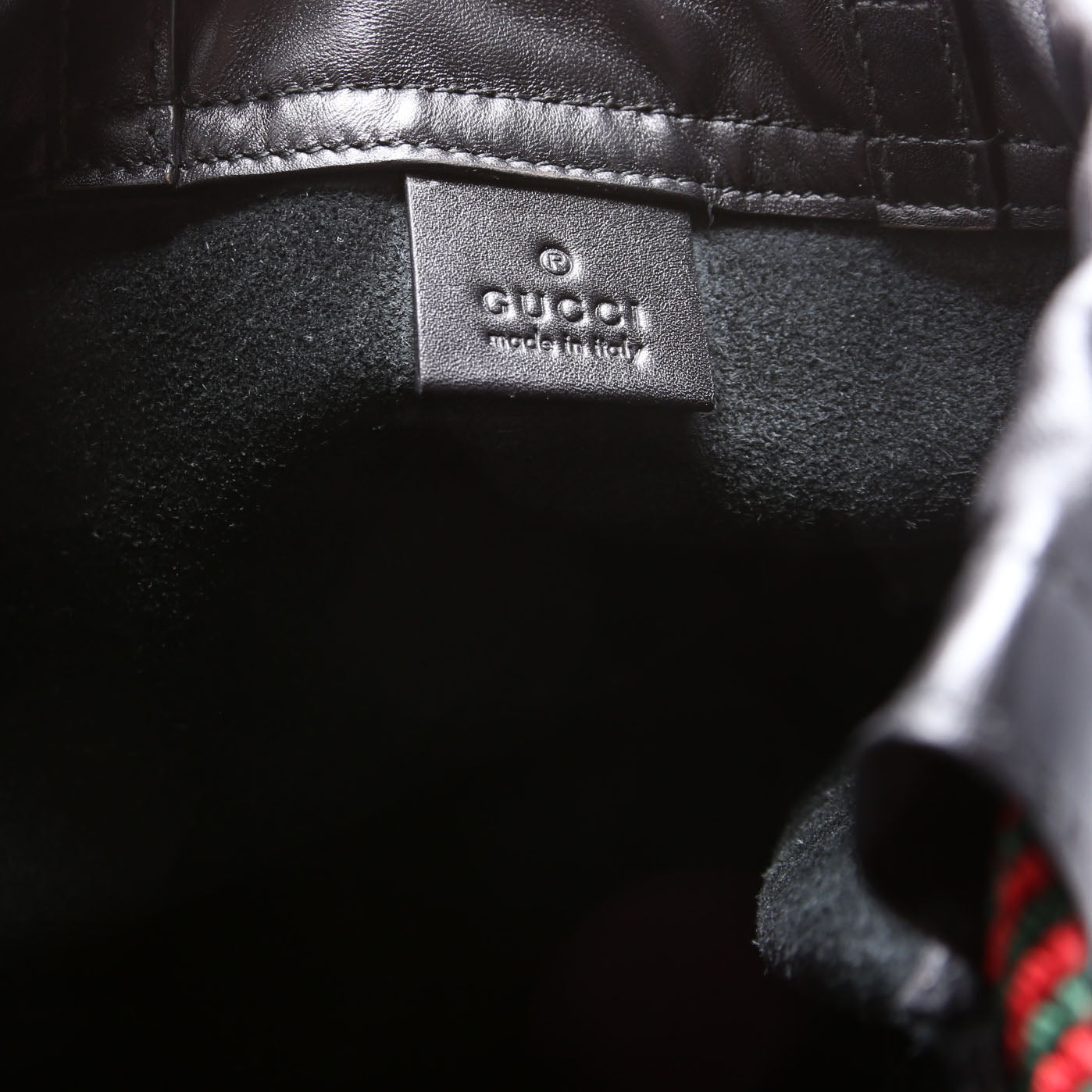 494053 Retro Logo Drawstring Backpack Black