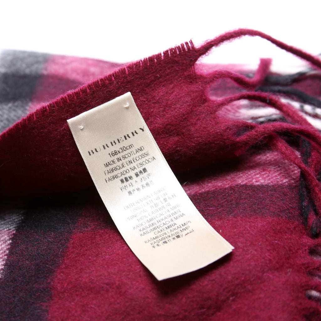 Giant Check Cashmere Narrow