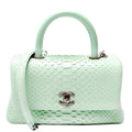 Coco Top Handle Mini Python 23M Green
