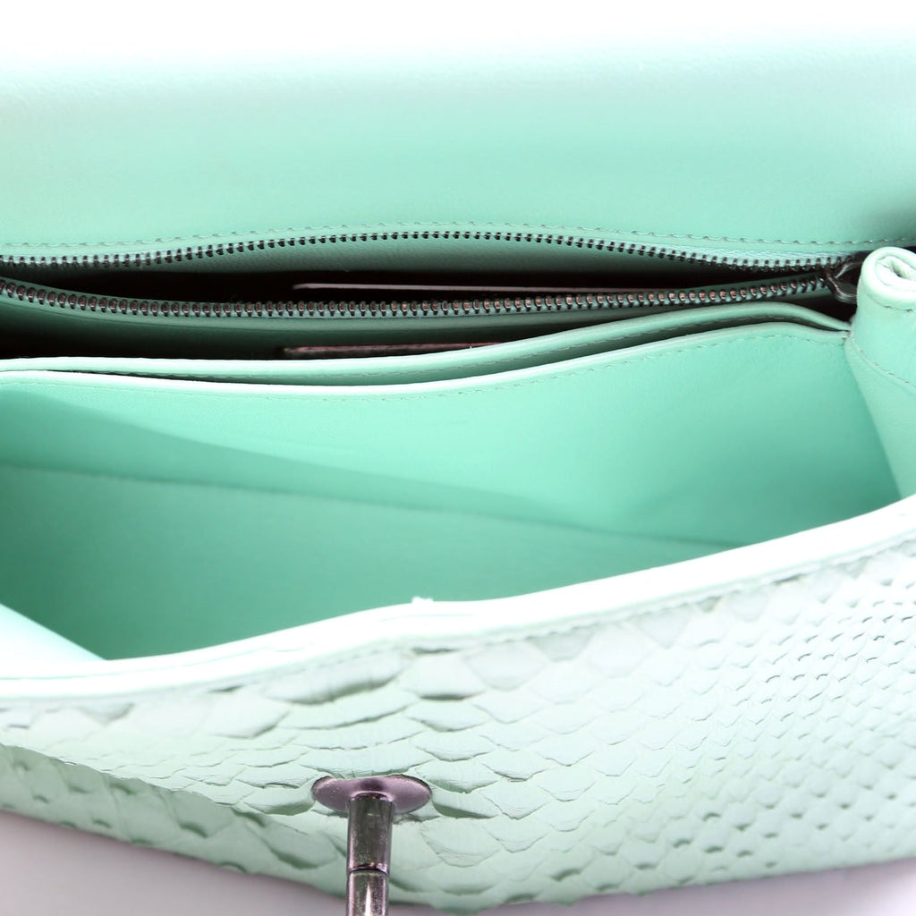 Coco Top Handle Mini Python 23M Green