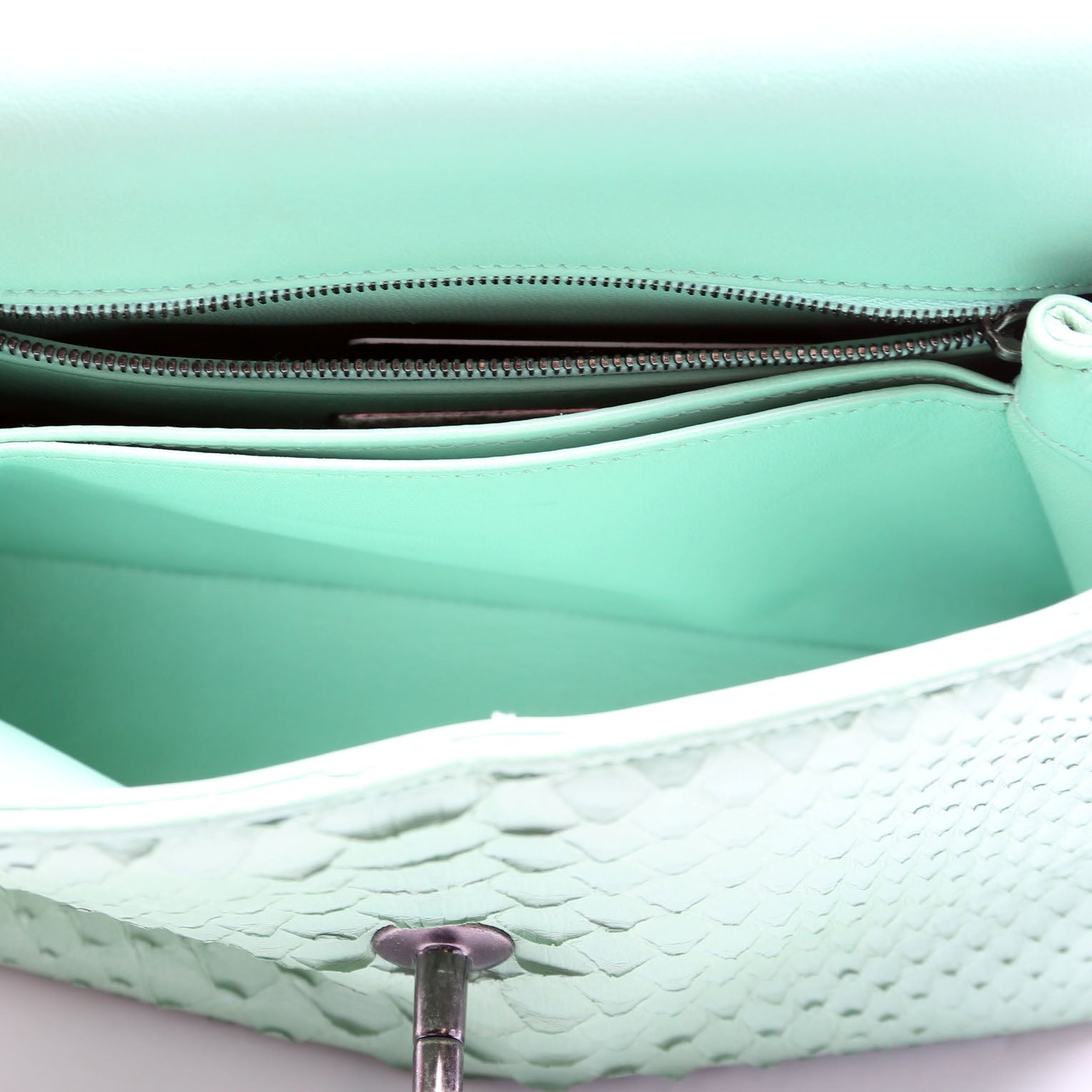 Coco Top Handle Mini Python 23M Green