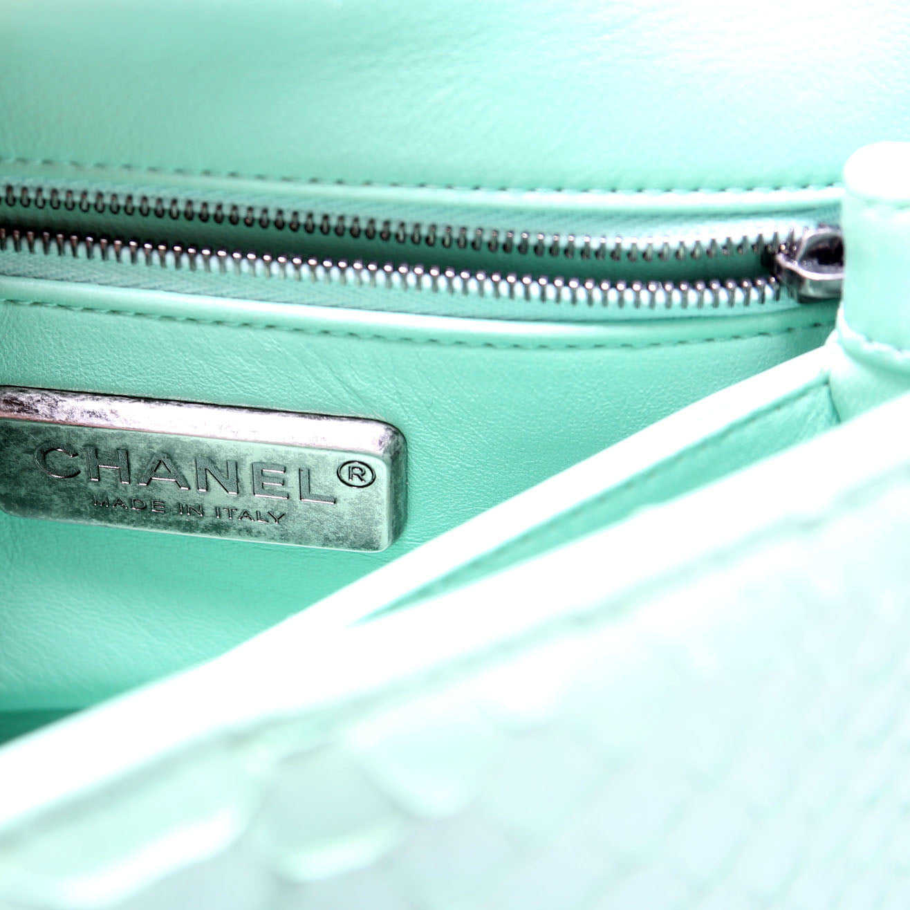 Coco Top Handle Mini Python 23M Green