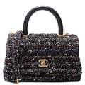 Coco Top Handle Extra Mini Tweed/Sequin 30M Black/Multicolor