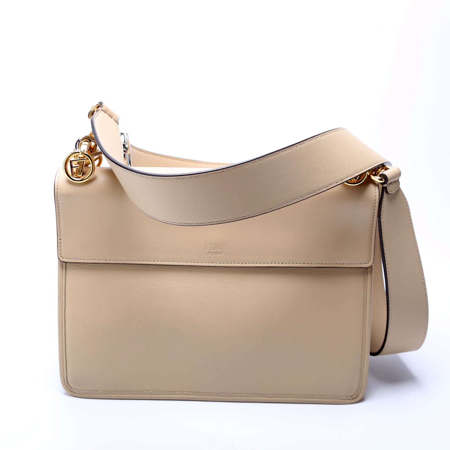 8BT284 Kan I Medium Shoulder Bag Vitello F is Fendi