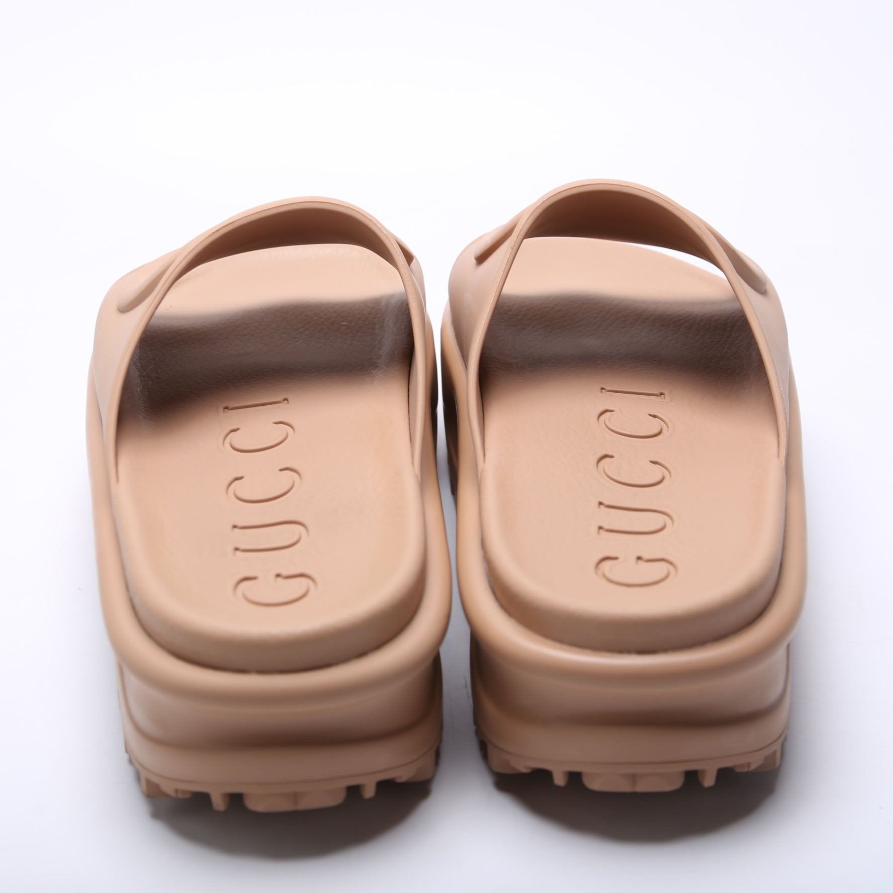 Interlocking G Rubber Platform Slides Size 39