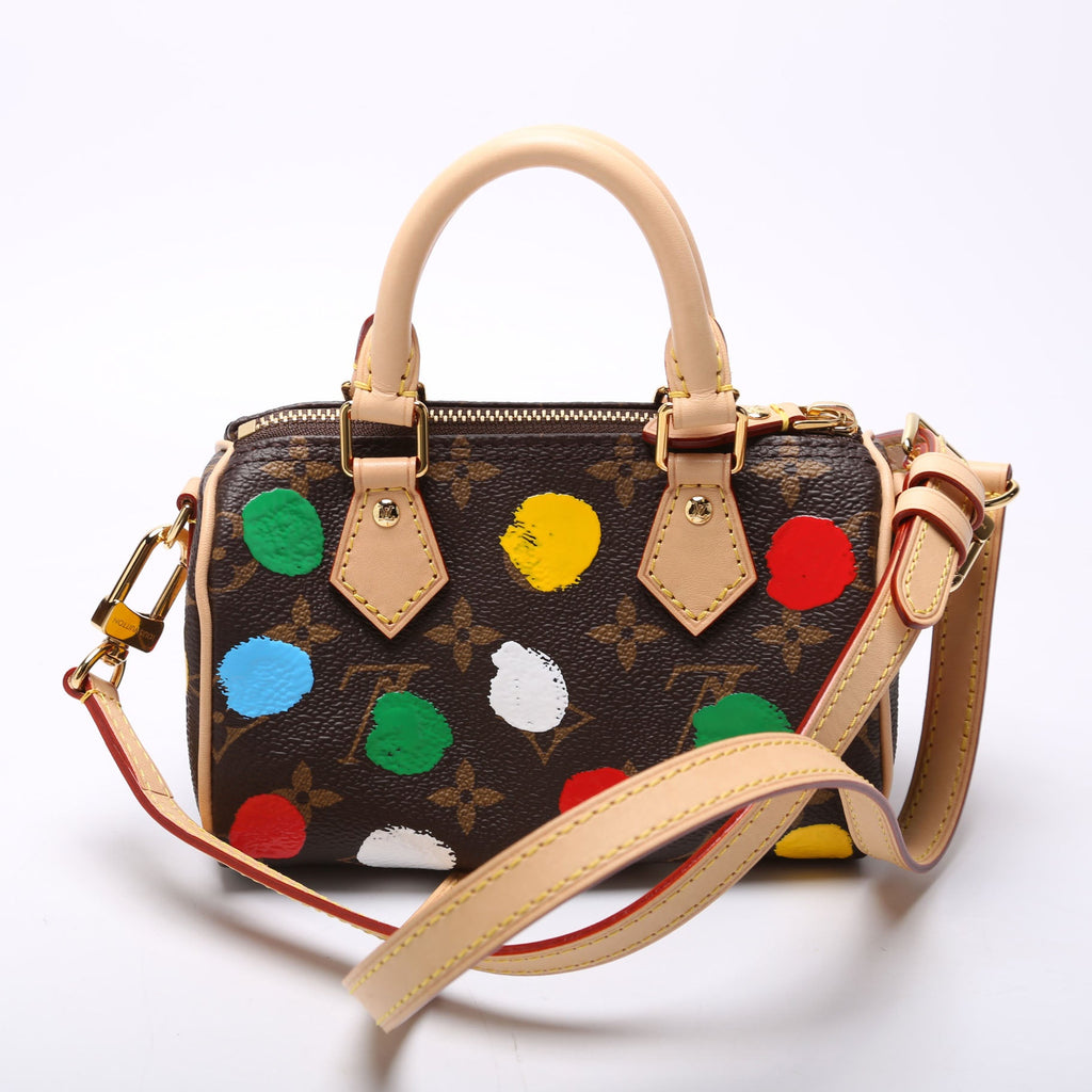 LV X YK Nano Speedy Monogram Dots