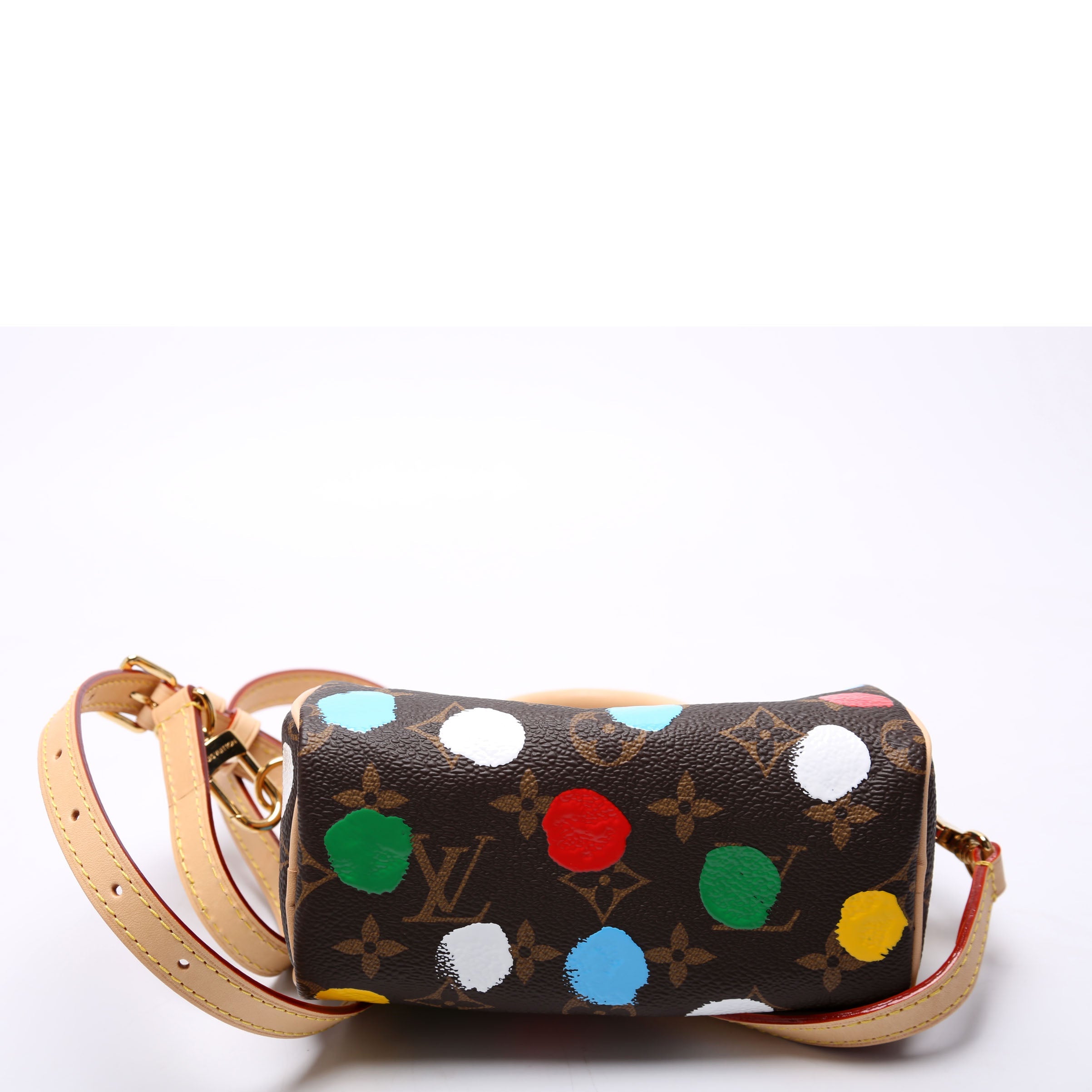 LV X YK Nano Speedy Monogram Dots