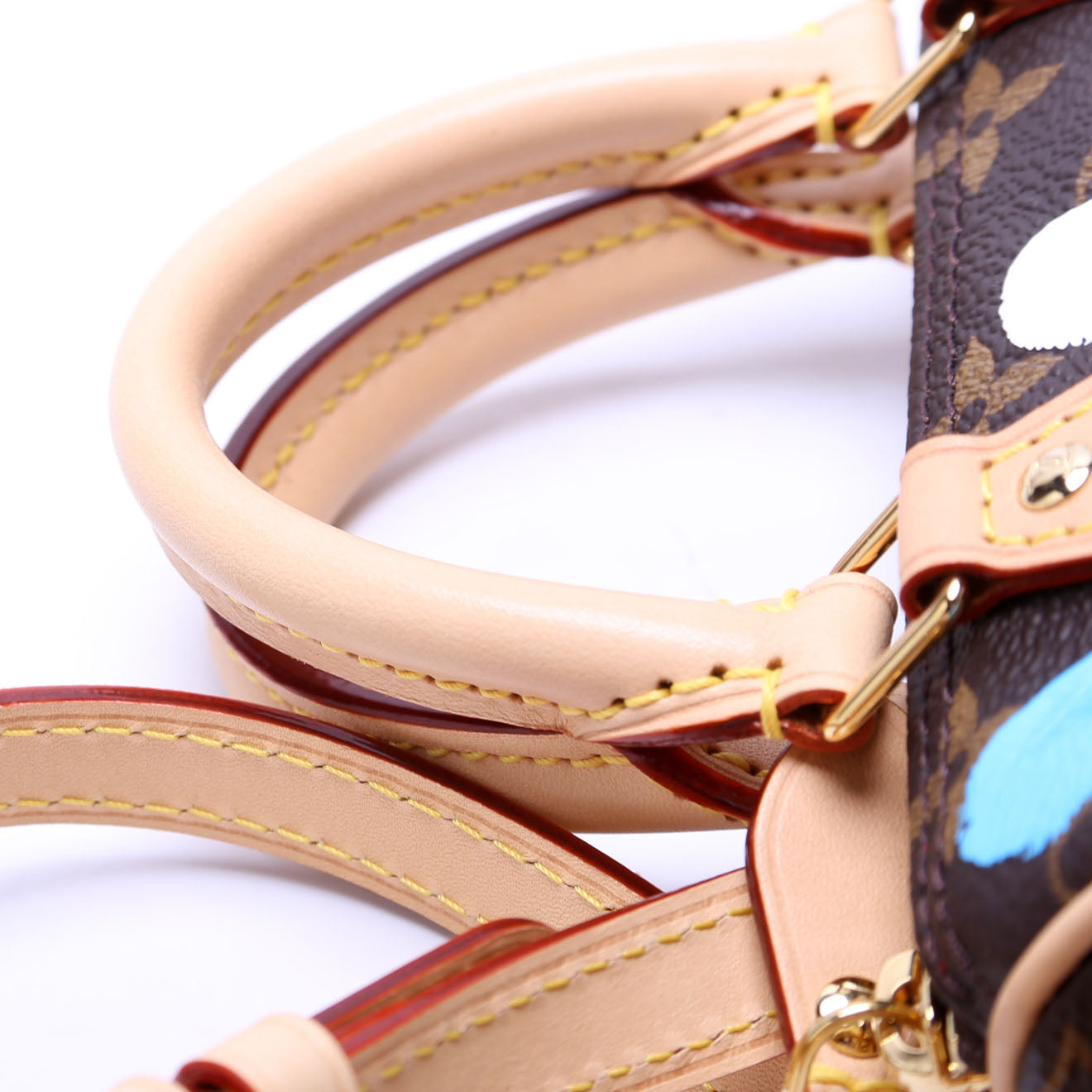 LV X YK Nano Speedy Monogram Dots