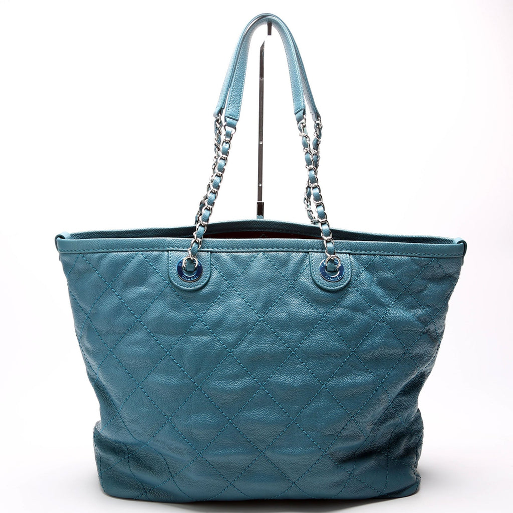 CC Shopping Tote W/ Pouch Quilted Caviar 20M