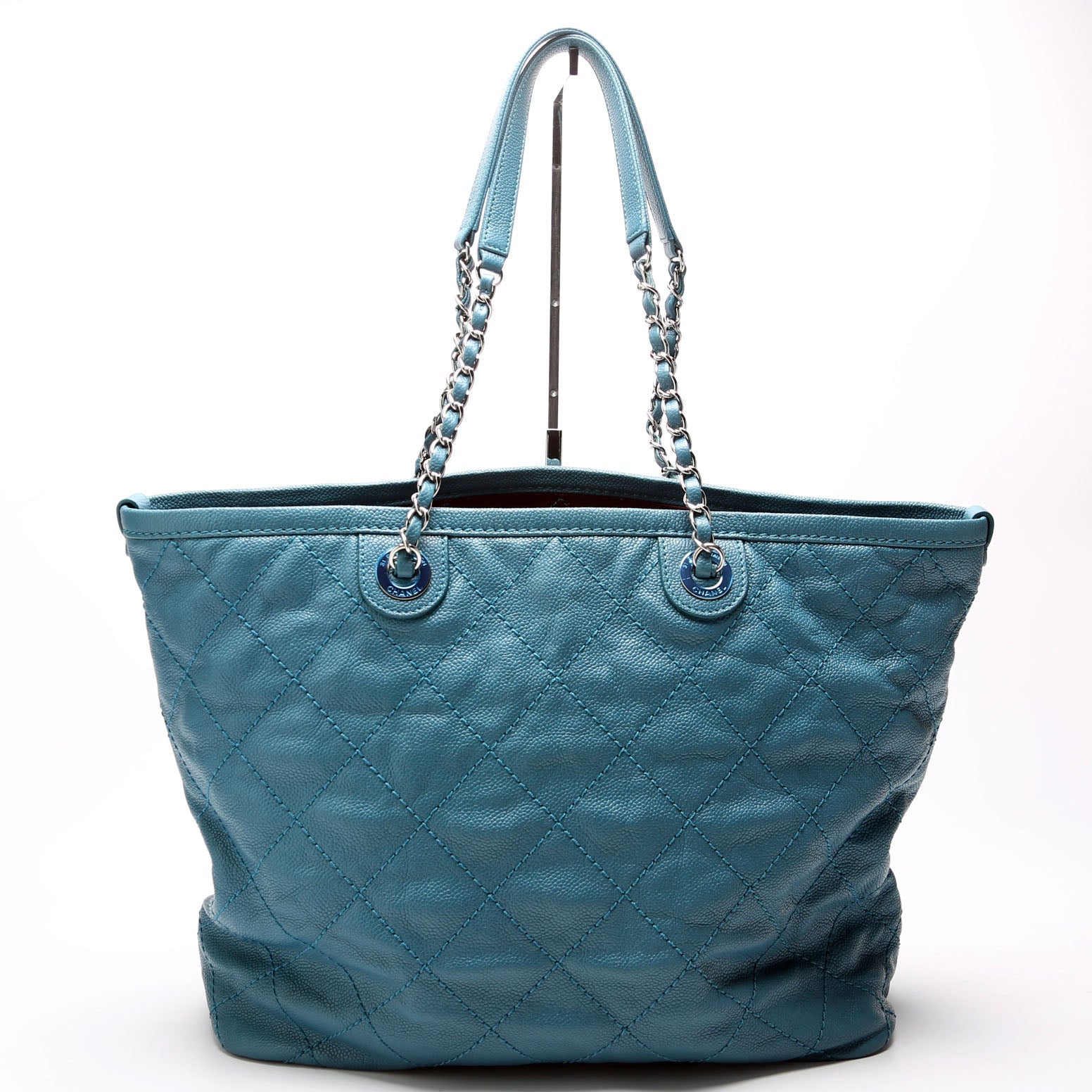 CC Shopping Tote W/ Pouch Quilted Caviar 20M