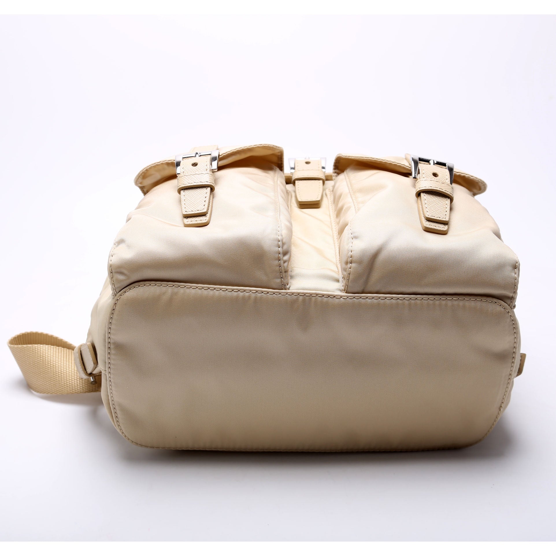 1BZ677 Re-Nylon Backpack Small Tan