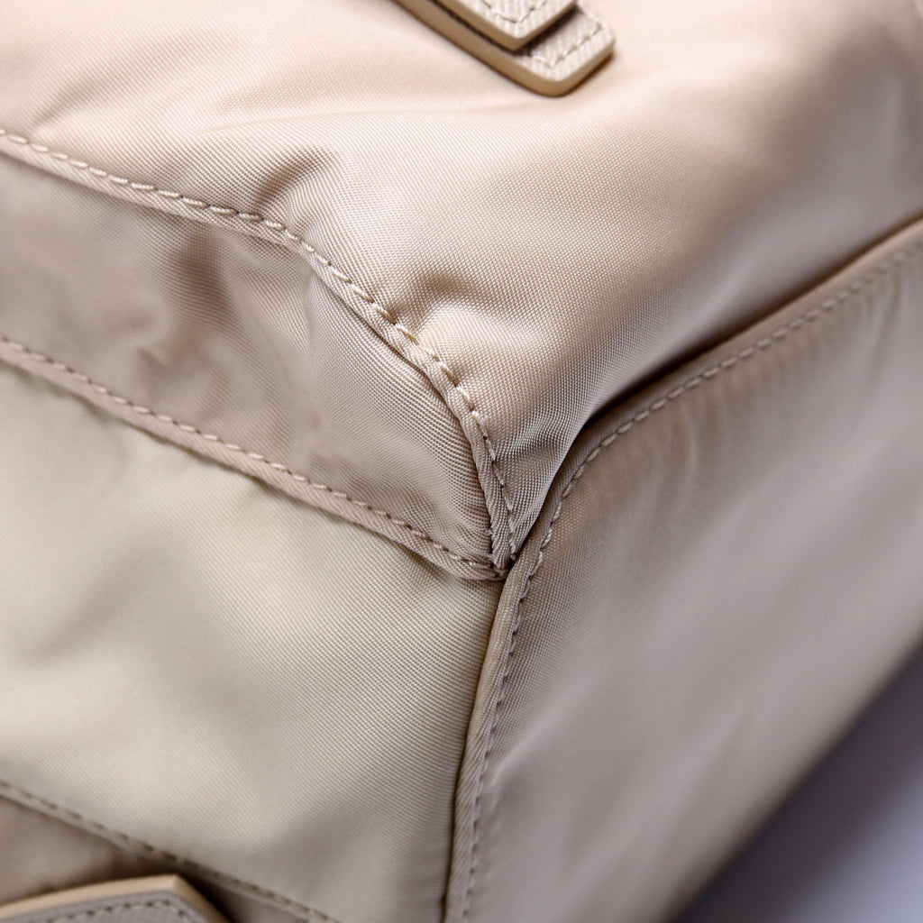 1BZ677 Re-Nylon Backpack Small Tan
