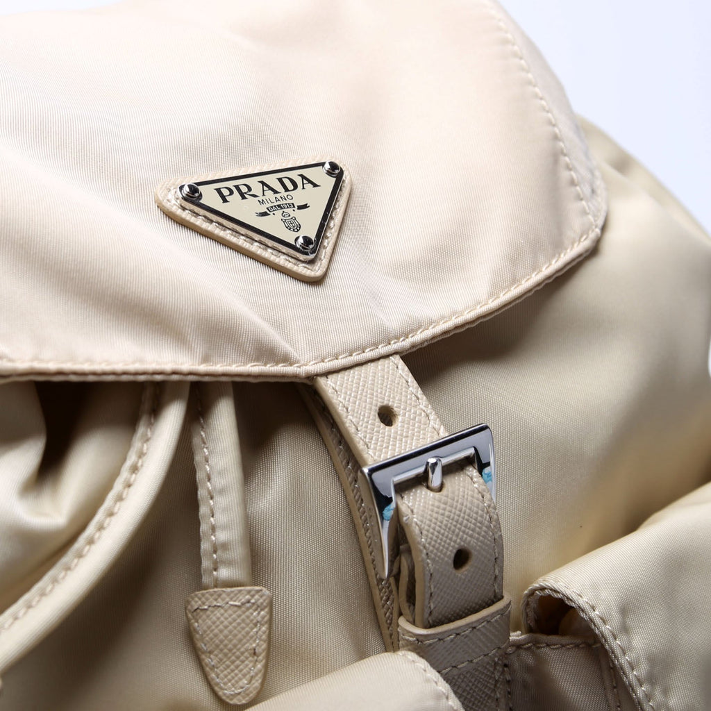 1BZ677 Re-Nylon Backpack Small Tan