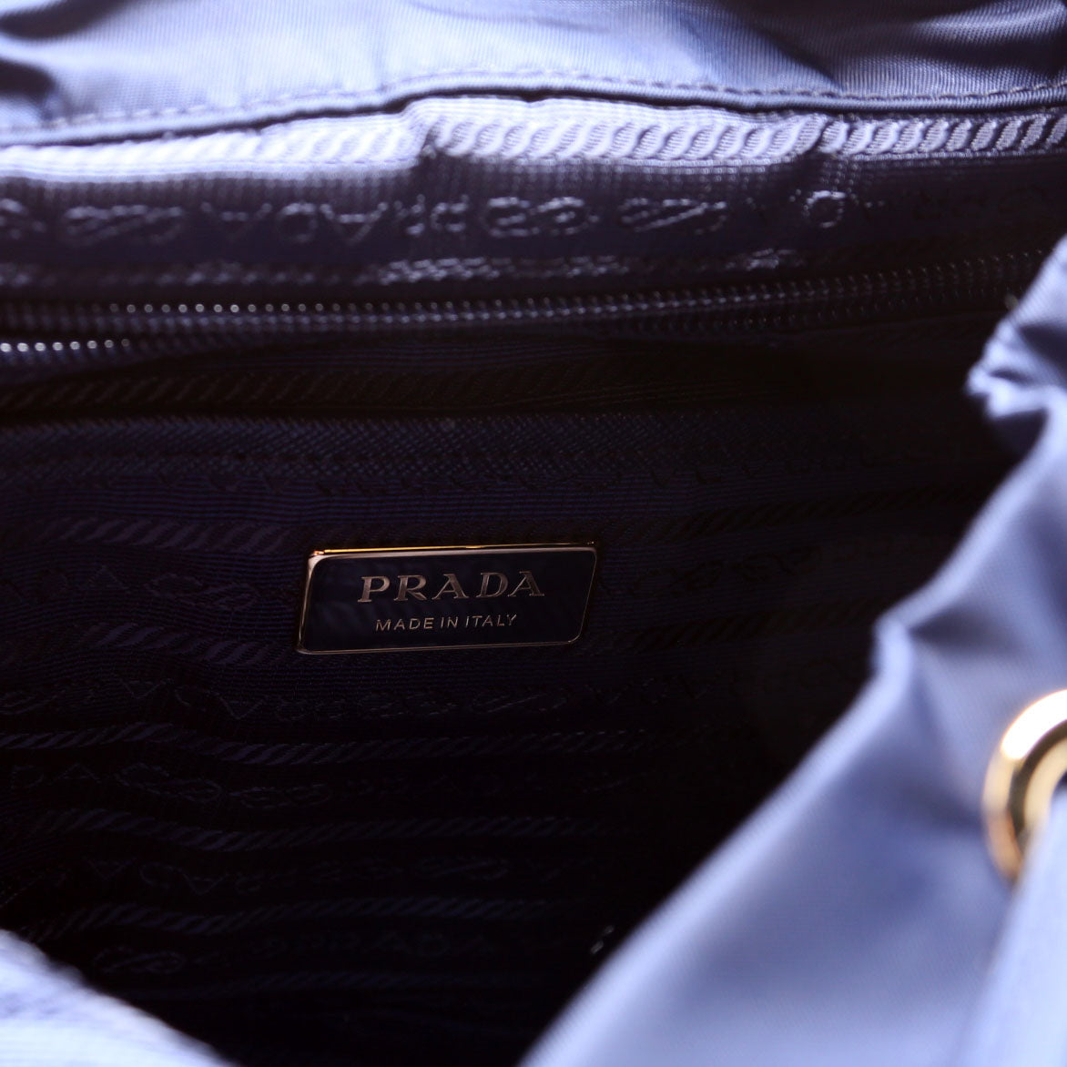 1BZ677 Re-Nylon Backpack Small Blue
