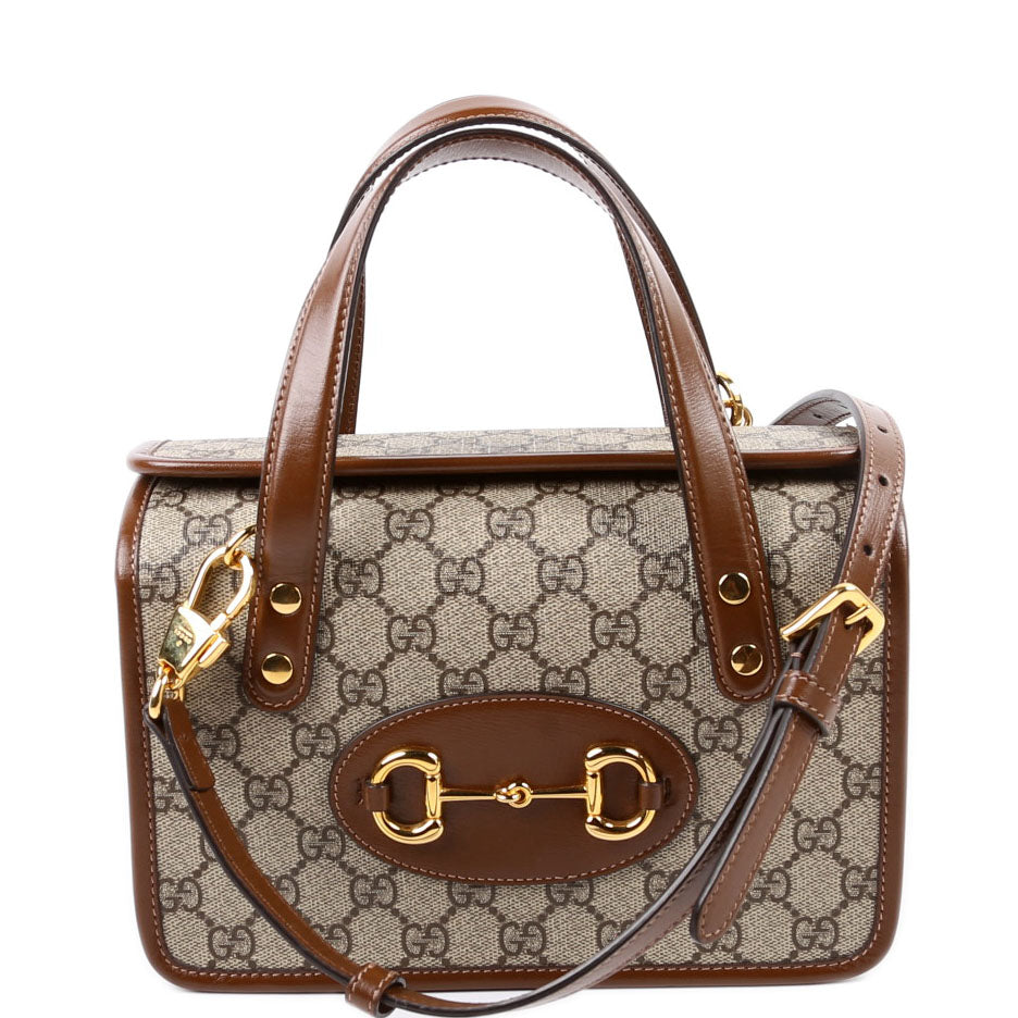 645453 GG Supreme 1955 Horsebit Mini Top Handle Bag