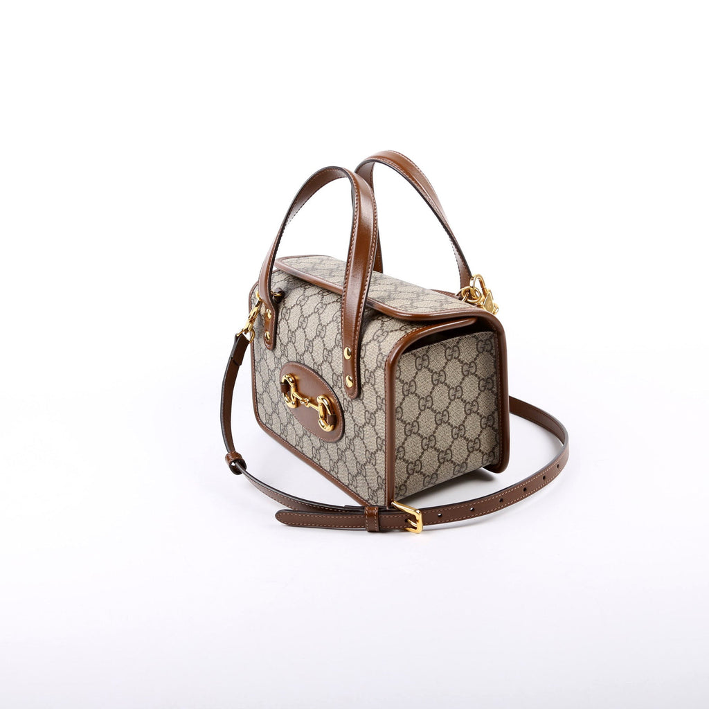 645453 GG Supreme 1955 Horsebit Mini Top Handle Bag