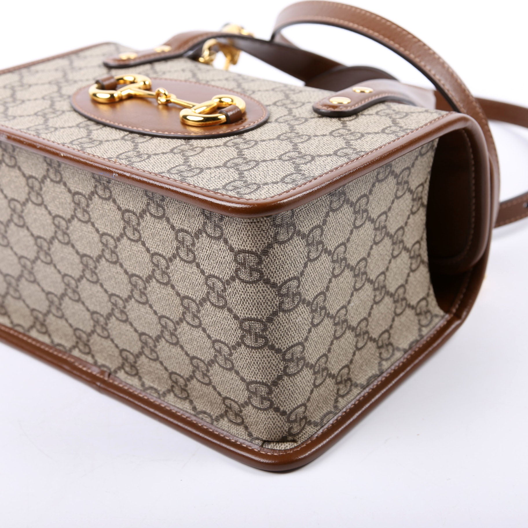 645453 GG Supreme 1955 Horsebit Mini Top Handle Bag