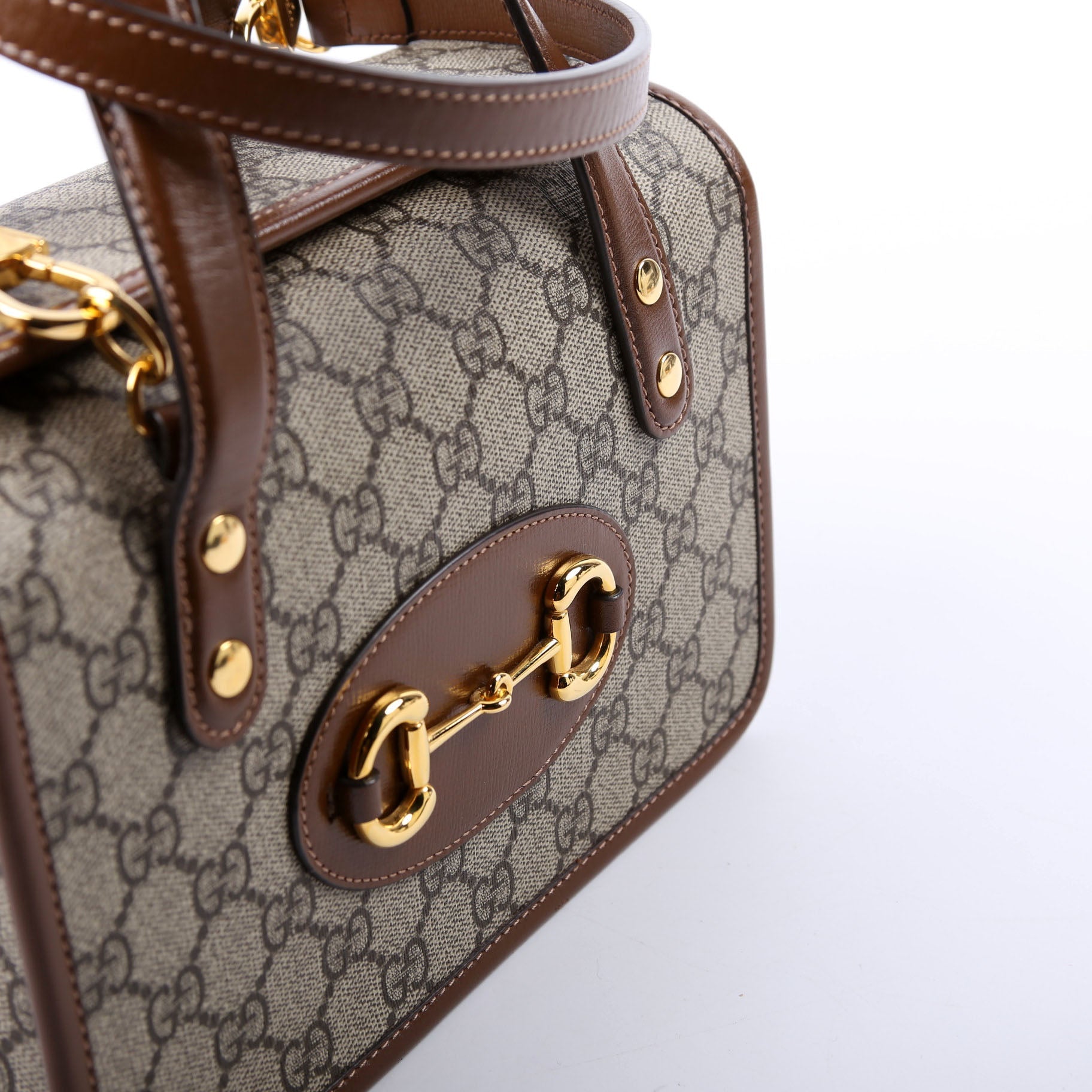 645453 GG Supreme 1955 Horsebit Mini Top Handle Bag
