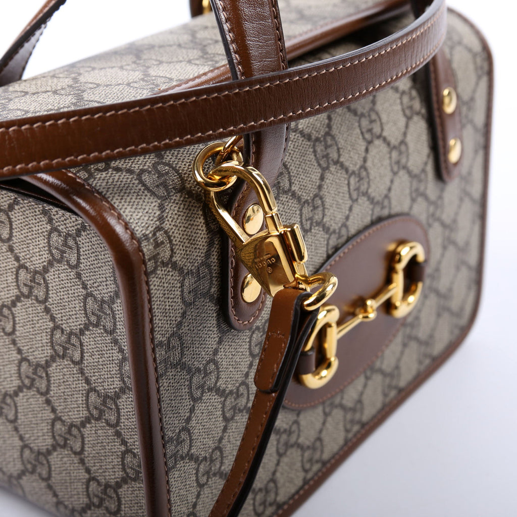 645453 GG Supreme 1955 Horsebit Mini Top Handle Bag