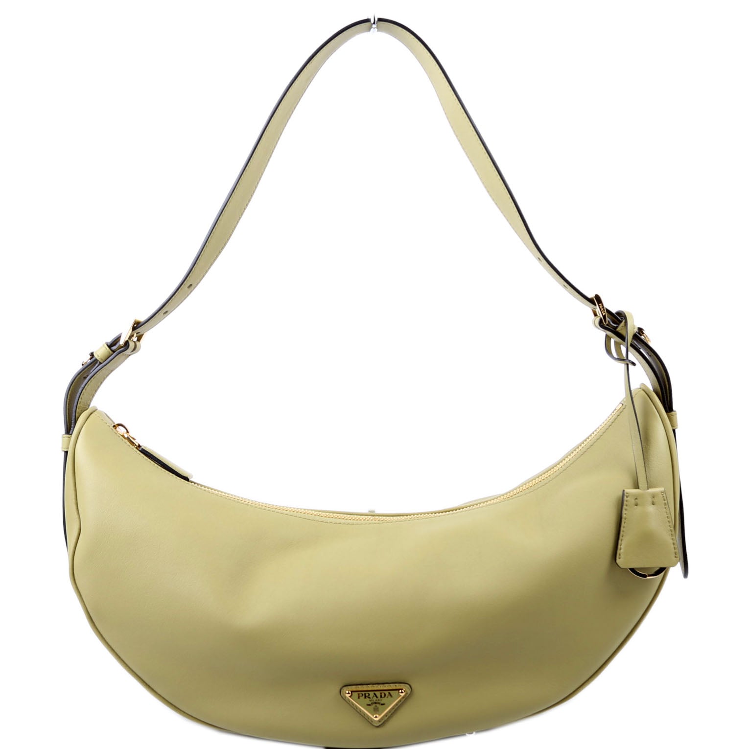 1BC255 Demi-Lune Calfskin Shoulder Bag Large