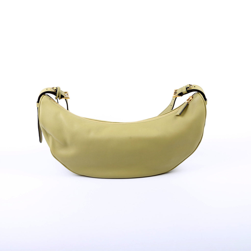 1BC255 Demi-Lune Calfskin Shoulder Bag Large
