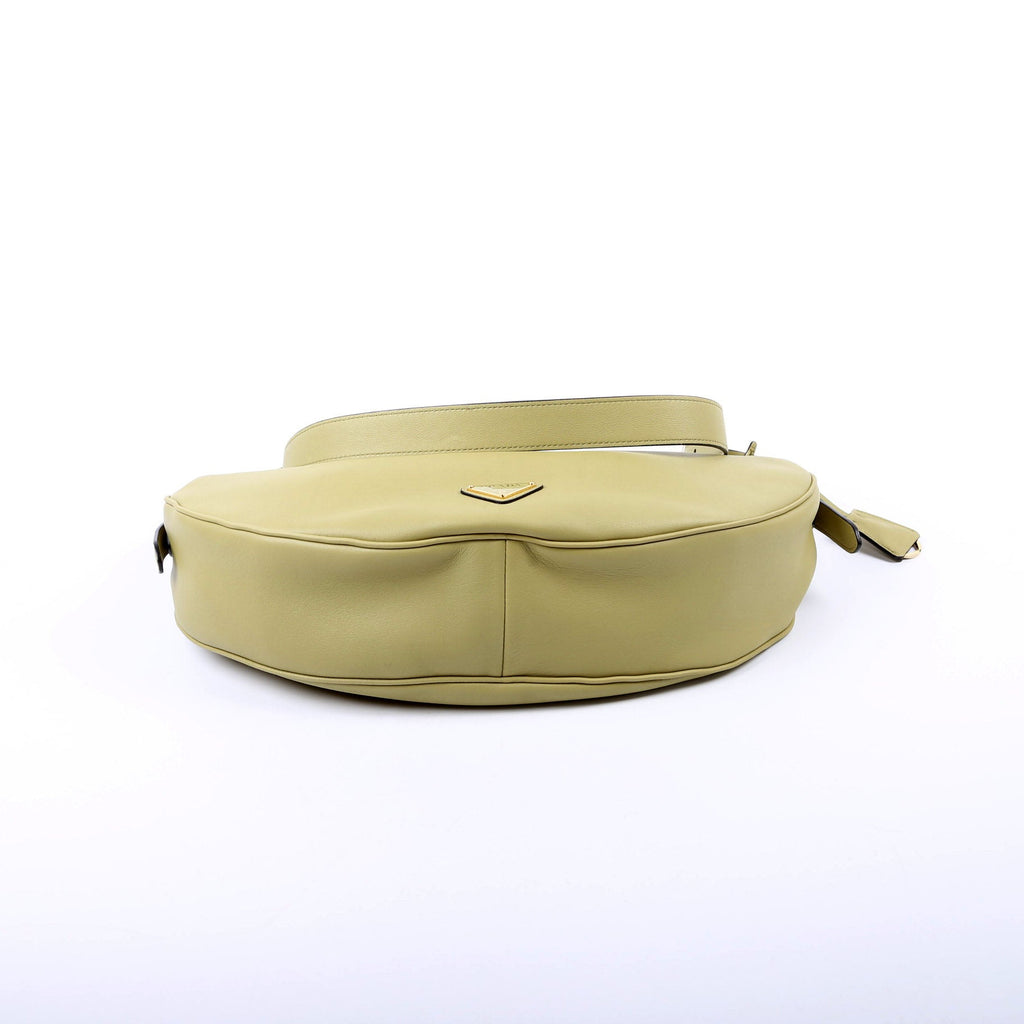 1BC255 Demi-Lune Calfskin Shoulder Bag Large