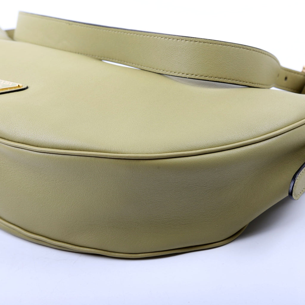 1BC255 Demi-Lune Calfskin Shoulder Bag Large