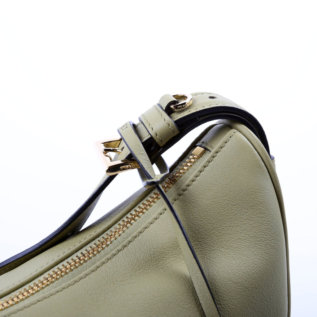1BC255 Demi-Lune Calfskin Shoulder Bag Large