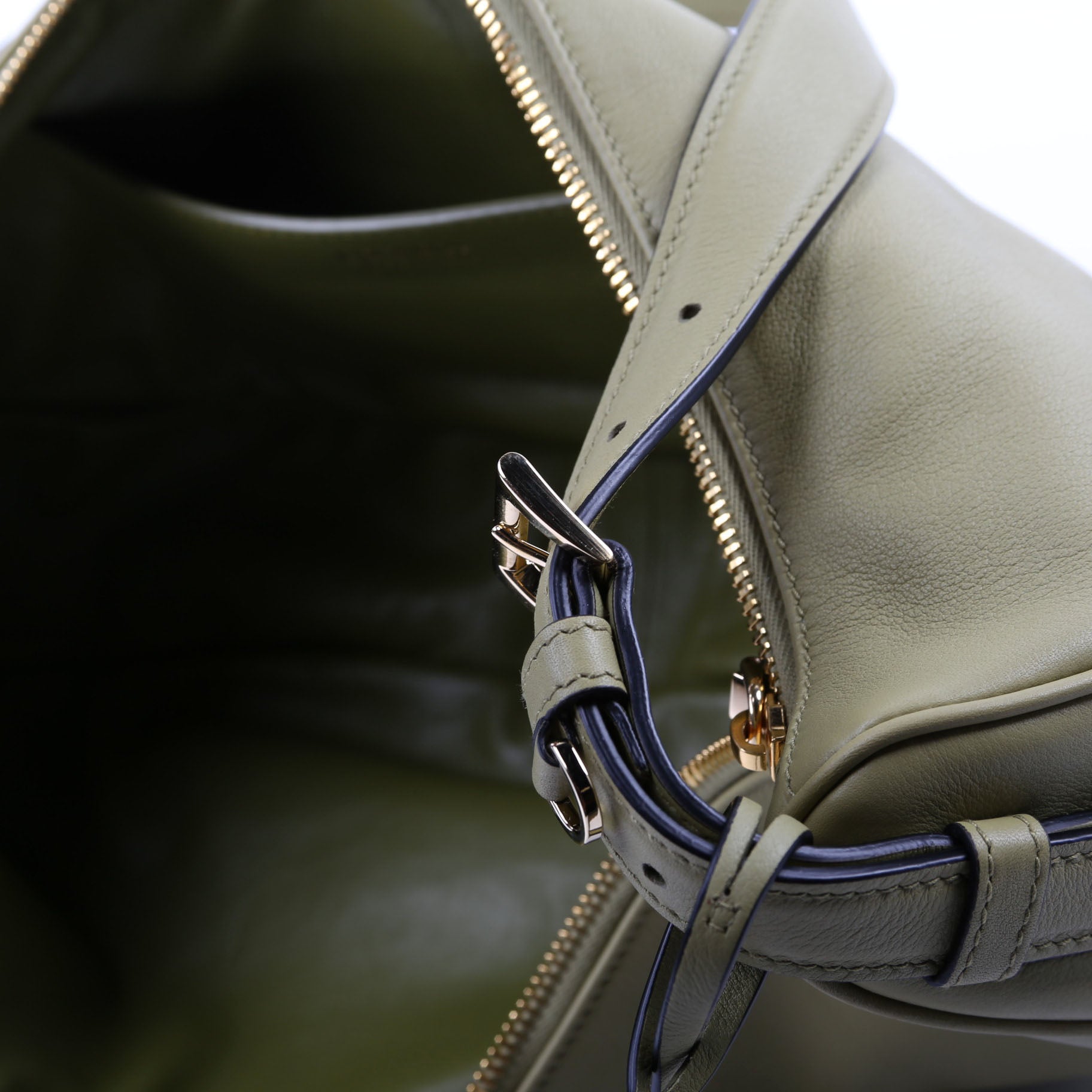 1BC255 Demi-Lune Calfskin Shoulder Bag Large