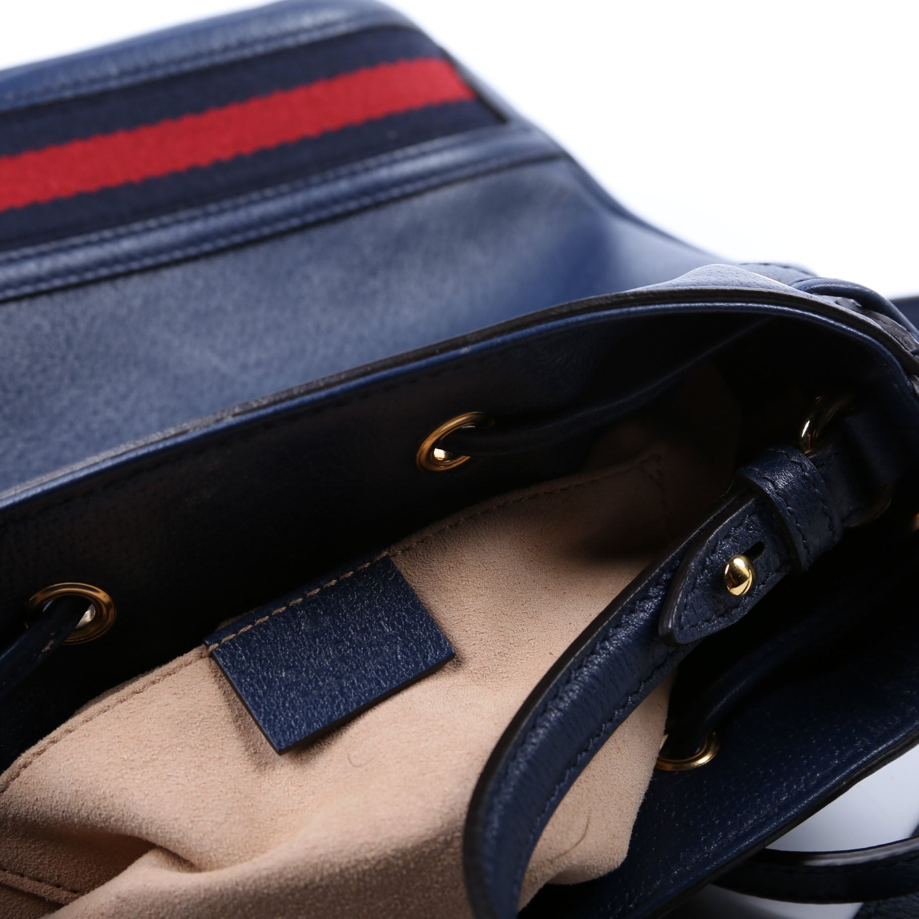 610846 Ophidia Bucket Bag Navy