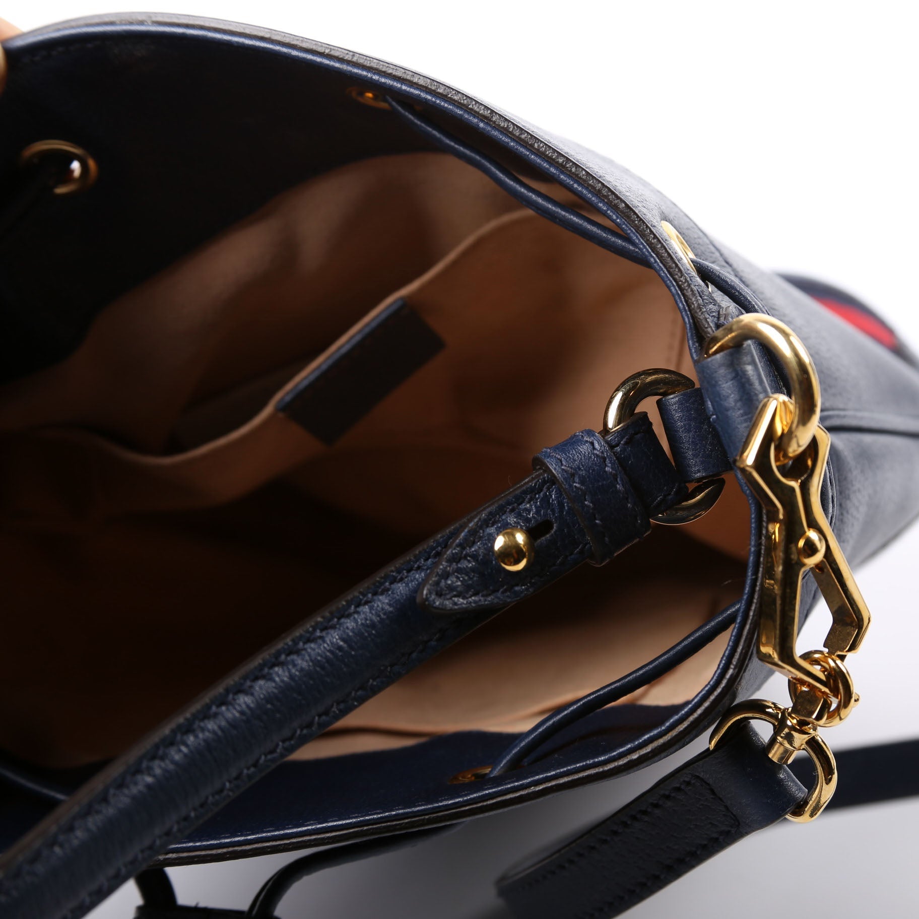 610846 Ophidia Bucket Bag Navy
