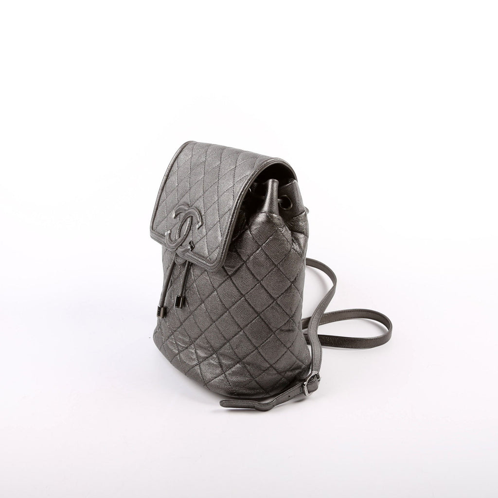 CC Filigree Backpack Metallic Caviar 26M
