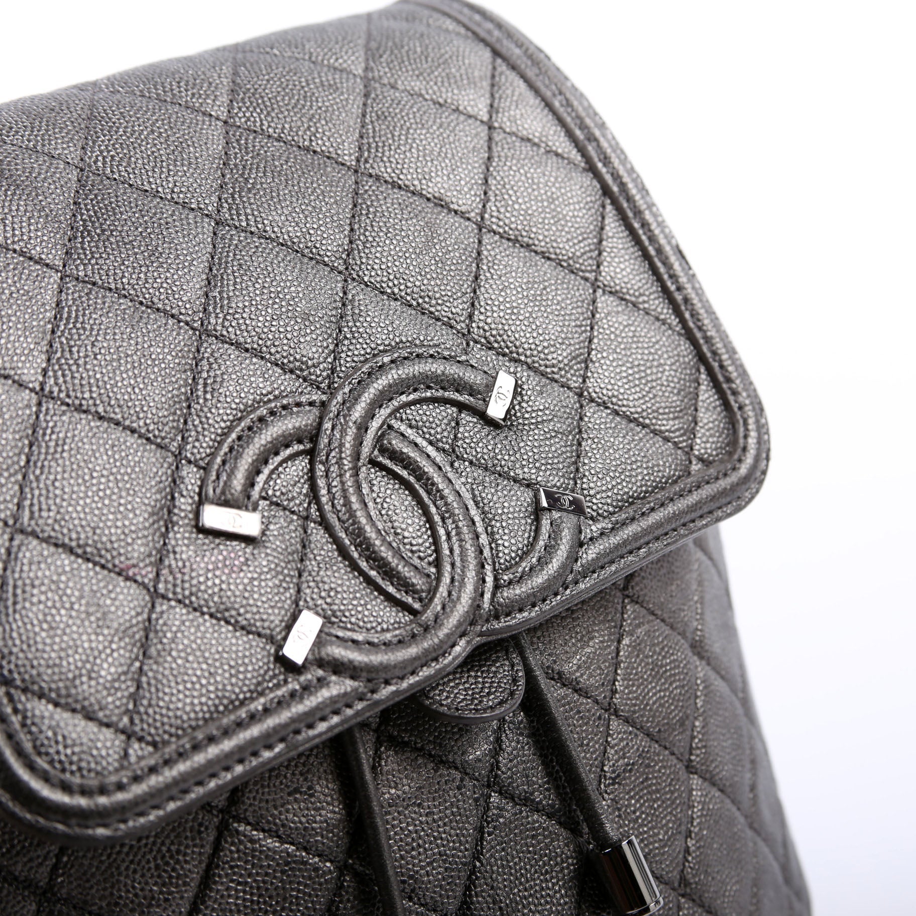 CC Filigree Backpack Metallic Caviar 26M