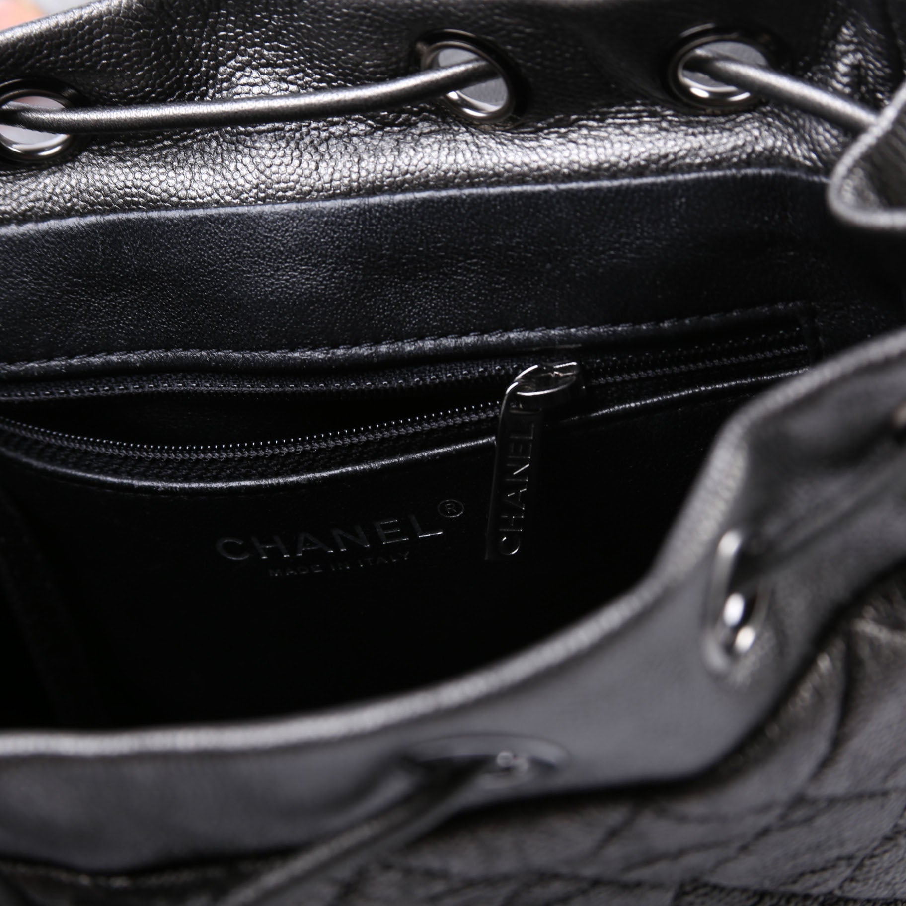 CC Filigree Backpack Metallic Caviar 26M