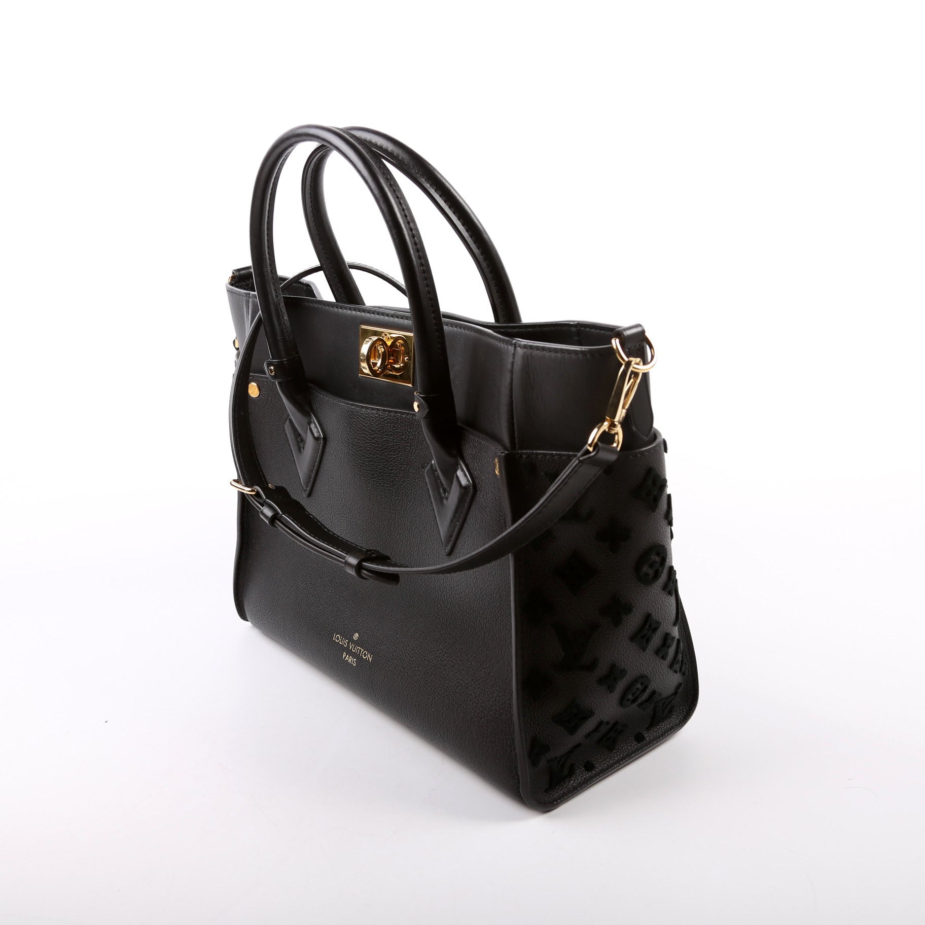 On My Side MM Calfskin Black