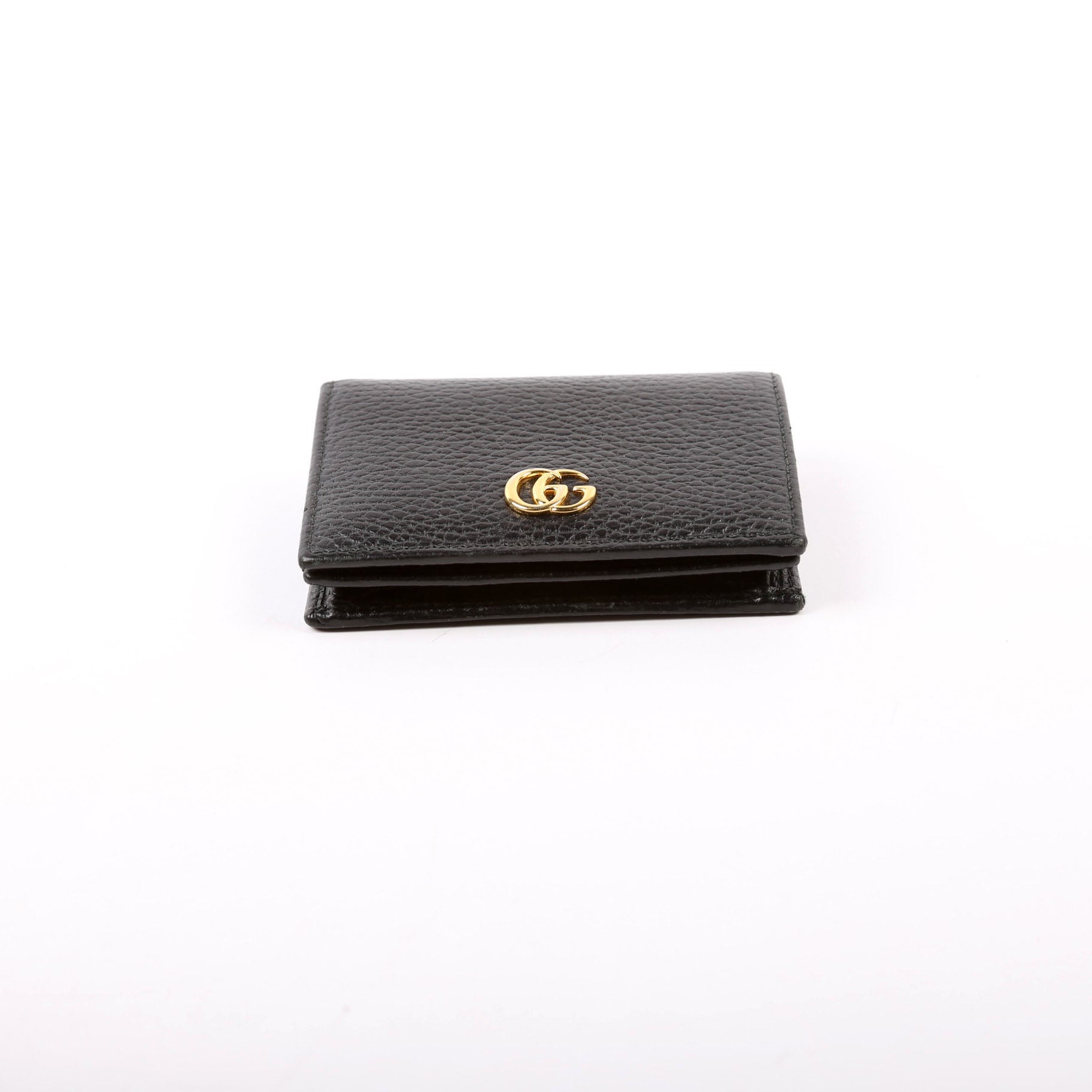 456126 GG Marmont Card Case Black